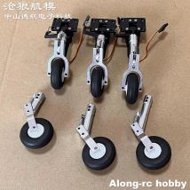 Höhe 65 75 85 mm Mini-Feder-Knielfahrwerk 1,5 Zoll Raddämpfung oder Nase einziehbares Teil RC-Modellflugzeug EDF-Flugzeug