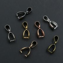 50 teile/los 5x14mm 6x17mm 8x20mm 7 Farben Anhänger Verschlüsse Clips Kaution Anschlüsse Charm Perlen Halskette Schmuck machen Ergebnisse