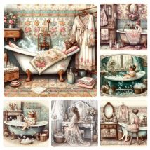 Europäische Retro Badezimmer Diamant Malerei Neue Voller Diamanten Stickerei Frau Handgemachte Kreuz Stich Kits Mosaik Wohnkultur