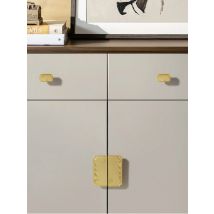 New Chinese Style Furniture Handle Gold Drawer Single Hole Knobs Solid Zinc Alloy Cabinet Handles Kitchen Cabinet Wardrobe Pulls