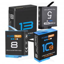 Wiederaufladbarer Akku für Gopro Hero 13 Black/ HERO 12/ HERO11/ HERO 10/ HERO9/ Hero 8 Black/ Hero 7/ Hero 6/5 Black, Hero 2018