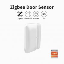 Tuya Zigbee Sensore wireless per porte e finestre mini rilevatore di porte wireless per casa intelligente Sistema di allarme per porta aperta e chiusa per Alexa