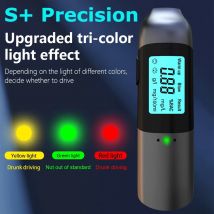 Berührungsloser Alkoholtester, hochpräziser Alkoholtester, Alcometer, USB wiederaufladbar, mit LCD-Display, digitaler Alkoholdetektor