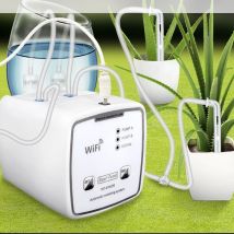 Dispositivo di irrigazione intelligente WIFI Doppia pompa Sistema di irrigazione a goccia automatico temporizzato APPController remoto per fiori di piante da giardino