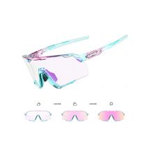 KAPVOE Photochromic Cycling Glasses Men Women Bike Outdoor Eyewear Riding Driving Running Sunglasses UV400 Sports Sunglasses