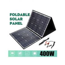 18V 400W Solar Panel USB Output Monocrystallinel Waterproof Solar Cells Folding Package with 10/20/30/40/50A/60A Controller