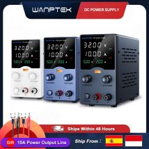 Wanptek Alimentatore da laboratorio regolabile 30V 5A 10A 60V 5A 120V 3A con uscita USB Display da banco Alimentatore CC