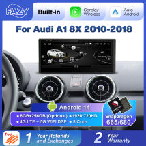 Qualcomm 680 10,25 ''Android Auto Radio pantalla Carplay inalámbrica para Audi A1 8X 2010-2018 reproductor Multimedia estéreo de coche GPS Navi