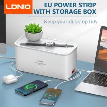 LDNIO EU Power Strip Management Box Netzwerk Filter Pop Buchse 3 USB Multi Outlet Verlängerung Kabel 2 M Überspannungsschutz Stecker Adapter