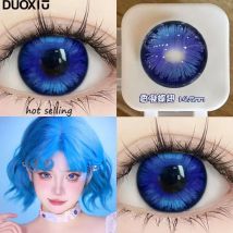 DUOXIU 1 Paar Heißer Verkauf 2PCS Myopie Farbige Kontaktlinsen Grad Grade 0 ~-8,00 Grün Schönheit Schüler weichen Koreanischen Cosplayer