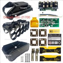 Caja de plástico para batería de litio DCB200 10X21700, protección de carga PCB para Dewalt 18V 20V 8Ah, caja de herramientas de placa de circuito