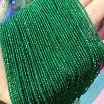 Cuentas facetadas redondas de Color oliva, cristal rojo rubí, verde esmeralda, cuentas espaciadoras sueltas para fabricación de joyería, abalorio para collar y pulsera DIY