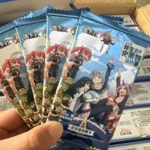 Echte Karte. Lustiger Anime, die Zeit, ich habe wiedergeboren als Schleimkarten-Booster-Pakete – Tcg Ccg Sammelkarte, Geschenke, Spielzeug