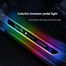 For Peugeot 208 308 408 508 301 206 207 307 2008 3008 RCZ Car Wireless LED Welcome Pedal Threshold Light passage Atmosphere lamp