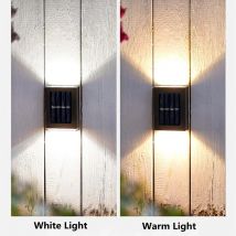 Luce solare da parete Luce solare da giardino impermeabile a LED per illuminazione esterna Lampione stradale Decorazione del cortile del portico del balcone di casa
