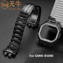 Für casio g-shock kleine quadratische uhr GMW-B5000 modifikation maschine titan legierung edelstahl gehäuse armband zubehör