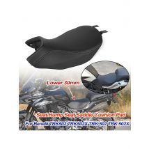 ﻿ For Benelli TRK502 TRK502X TRK 502 TRK 502X Black Motorcycle Modified lower 30mm Seat Hump Seat Saddle Cushion Pad