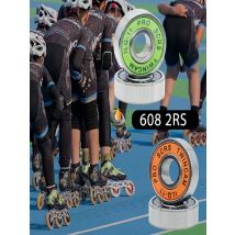 8Pcs 608-2RS ILQ-11 Black skateboard Bearing for Roller Skates  608-2rs 8x22x7mm  Inline Skate Bearing