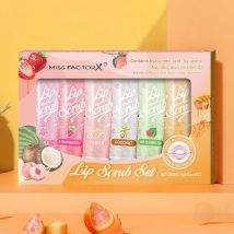 6PCS set scrub labbra 12g exfudinal schiarente lip color unguento per la rimozione delle labbra per labbra scure zenzero ringerly palissandro scrub regalo