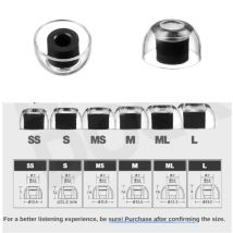For AZLA Xelastec II Crystal II 2 Eartips Ear Tips for Max Standard Max ASMR Standard Ear Cap for Xelastec II for Airpods Pro 3