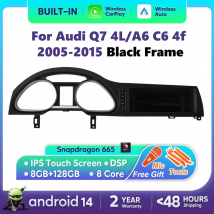 Android 14 Samochodowy wyświetlacz dotykowy do Audi A6 C6 4f Do Audi Q7 4L 2005-2015 MMI 2G 3G 4G