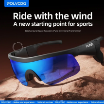 POLVCDG Occhiali Bluetooth a conduzione ossea Anti-UV 400 IPX5 Occhiali da equitazione per arrampicata in montagna, ciclismo e corsa