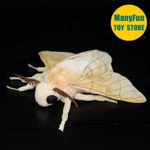 Seide Motte High Fidelity Seidenraupe niedlichen Plüsch fliegen Plüschtiere lebensechte Insekten tiere Simulation ausgestopfte Puppe Kawai Spielzeug Geschenke Kind