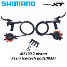 SHIMANO DEORE XT SLX M6100 M6120 M7100 M7120 M8100 M8120 Zestaw hydraulicznych hamulców tarczowych z 2 lub 4 tłokami do rowerów górskich MTB Original
