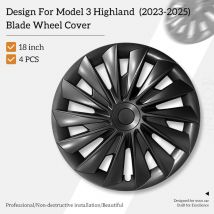 4PCS Coprimozzo Nuovo Model3 Highland 2023-2025 18 pollici Nuova lama Copriruota Copertura completa del cerchio per Tesla Sostituzione Accessori per automobili