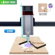 LASER TREE 5W 10W modulo Laser con Air Assist 450nm TTL testa Laser per macchina da taglio per incisione Laser CNC strumenti per la lavorazione del legno