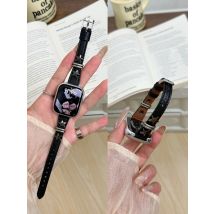 Correa For Apple Watch band for women Series Ultra 11/10/9/8/7/6/5/4/3/2 SE Leather Loop 38mm 40mm 41mm 42mm 44mm 45mm 46mm 49mm