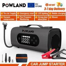 Aspirador eléctrico multifuncional 8 en 1, 26800mAh, 150PSI, potencia de arranque de emergencia para coche, bomba de inflado montada en vehículo portátil