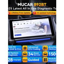 MUCAR 892BT Car OBD2 Diagnostic Tool with THINKCAR Video Scope USB Video Camera, Lifetime Free Full System Diagnosis 34 Reset
