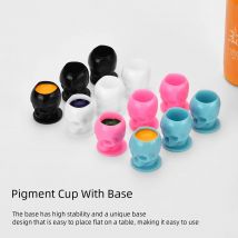 DQFART 40/20Pcs Schädel Tattoo Ink Cups Einweg Permanent Make-Up Pigment Halter Container Tattoo Liefert Tattoo Zubehör
