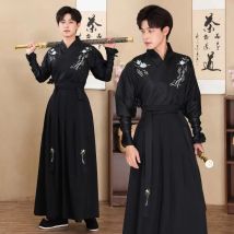 Herren Hanfu Traditionelle chinesische Kleidung Altes Kostüm Han-Dynastie Tang-Anzug Japanischer Stil Samurai-Kostüm Hanfu Orientalische Robe