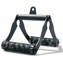 BERUFEXP V/T-Bar Maniglia per Mine e Accessorio LAT Pulldown - Attrezzatura Fitness Resistente in Nero con Impugnature Morbide Antiscivolo, Compatibile con Bilanciere/Macchina a Cavo/Bare Olimpiche -
