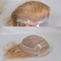 Eseewigs Menschenhaar Männer Toupet Natürliche Schwarze Farbe Gerade Europäischen Remy Haar Schweizer Spitze Front Toupet Haut D