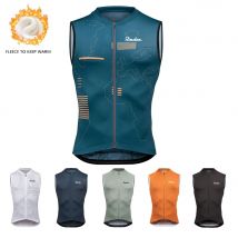RAUDAX Cycling Vest Winter Autumn Thermal Fleece Warm Bike Vest for Outdoor Sports MTB Road Thermal Bicycle Tops Waistcoat
