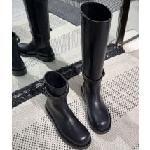 Gürtels chnalle kniehohe Stiefel neue Retro zwei tragen abnehmbare kurze Stiefel für Frauen dicke Absätze Herbst und Winter Ritter Stiefel