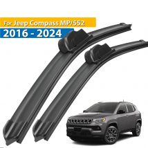 Erick's Tergicristallo LHD Spazzole Tergicristallo Anteriori Per Jeep Compass MP/552 2016 - 2024 Parabrezza Parabrezza Finestra Auto Spazzole Pioggia 24 "+18"