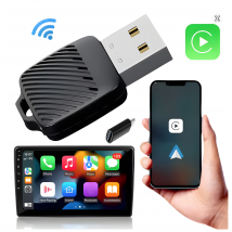 2 in 1 Wireless CarPlay Android Auto Adapter Smart USB Dongle Auto Connect Plug & Play for iPhone and Android Factory Wired Cars