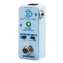 SONICAKE Buffer ABY Line Selector AB Switch Mini Gitarreneffektpedal True Bypass mit Pufferschalter QSS-23