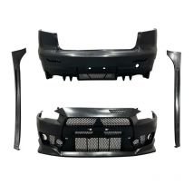 Hochwertiges Lancer-Bodykit aus PP-Material 2009–2017, Upgrade im FQ400-Stil für vordere und hintere Stoßstange, Seitenschweller, Auto-Stoßstangen