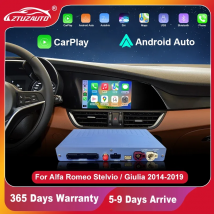 Bezprzewodowy CarPlay 2025 dla Alfa Romeo Stelvio i Giulia (modele 2014-2019) z funkcją Android Auto, Mirror Link, AirPlay i Car Play - moduł