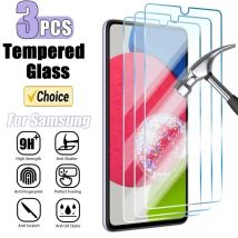 3 SZTUKI Szkło hartowane do Samsung Galaxy A14 A54 A53 A13 A33 A34 A52S 5G Ochrona ekranu do Samsung A52 A73 A21S A51 A72 Szkło