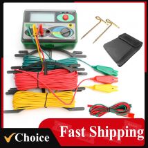 DY4100 cyfrowy miernik rezystancji uziemienia megaomomierz 0-2000 Ohm instrumenty inspekcja elektryk tester rezystancji