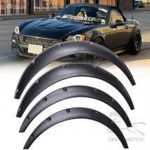 4 Stück Universal Flexible Auto Kotflügel Schlamm Spritzschutz Schmutzfänger Kotflügelverbreiterungen Extra Wide Body Radbögen