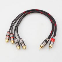 HiFi Y Splitter Audio Kabel RCA Stecker auf 2 Buchse Stecker RCA Stecker Adapter Kabel Draht Kabel für Verstärker