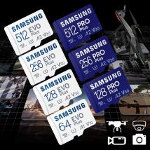 SAMSUNG Scheda di Memoria Originale 64GB/U1/128GB/256GB/512GB SDXC Micro SD/TF Schede Flash MicroSD