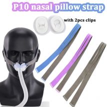 CPAP Ersatz-Kopfbedeckungsbänder mit Clips für ResMed P10 Nasenkissen-Zubehör, Kopfbedeckungen und Clips